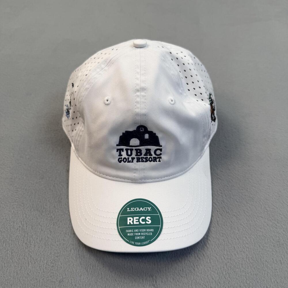 Tubac Golf Resort Tin Cup Movie Hat Cap One Size White Legacy Golf Strap Back
